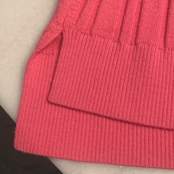 Tome Pink Colorblock Sweater Merino Wool Cotton US 22 3x - Picture 11 of 12
